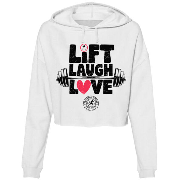 LIFT LAUGH LOVE - WOMEN'S CROP HOODIE Thumbnail